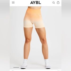 Aybl orange ombré bike shorts